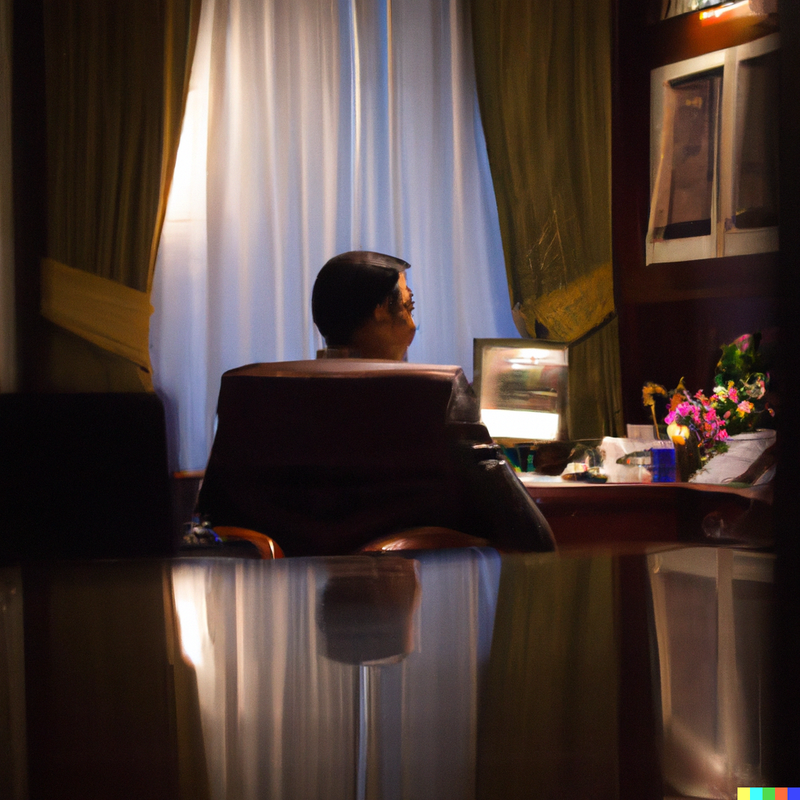 DALL-E-2023-05-04-11-57-47-Thai-Prime-Minister-Thaksin-Shinawatra-sitting-his-dimly-lit-office-r.png